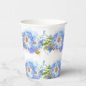 Korenbloem Bruiloftsontbijt Papieren Bekers (Rechts)