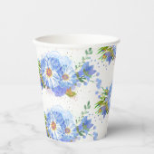 Korenbloem Bruiloftsontbijt Papieren Bekers (Voorkant)