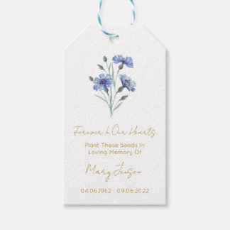 Korenbloem | Eenvoudige Zaadpakket Funeral Gift Ta Cadeaulabel