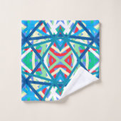 Korenbloem Gebalanceerde Harmonie Kleuren Abstract Bad Handdoek (Wasdoekje)