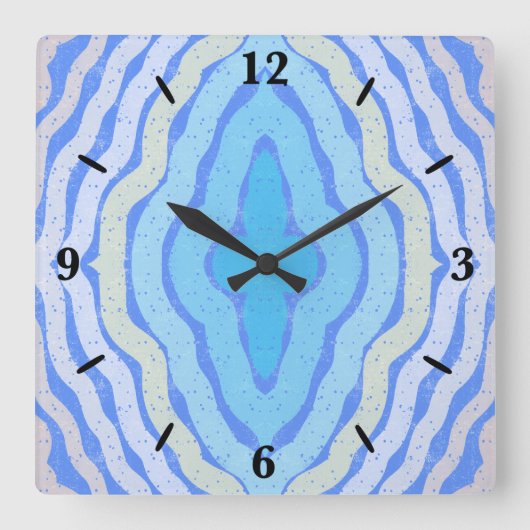 Korenbloem Gratis Kleuren Shabby Chique Ontwerp Vierkante Klok (Voorkant)