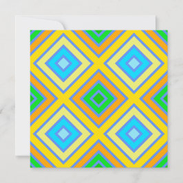 Korenbloem Harmonieuze Kleuren Hoekige Lijnkunst Kaart