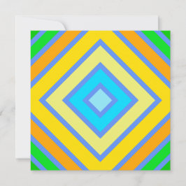 Korenbloem Harmonieuze Kleuren Hoekige Lijnkunst Kaart