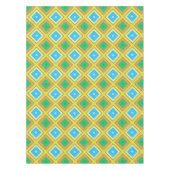 Korenbloem Harmonieuze Kleuren Hoekige Lijnkunst Tafelkleed (Voorkant)