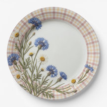 "Korenbloem & Madelief Herbarium Plaid"