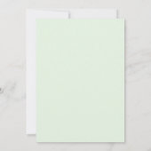 Korenbloem Mint Tropische Eucalyptus Bruiloft Kaart (Achterkant)