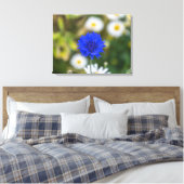 Korenbloem op dicht canvas print (Insitu (Slaapkamer))