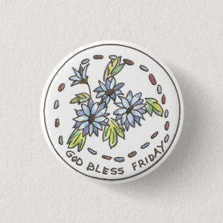 Korenbloem Ronde Button 3,2 Cm