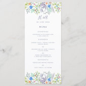 Korenbloem rustiek groen Bruiloft Ontbijt Menu (Voorkant)