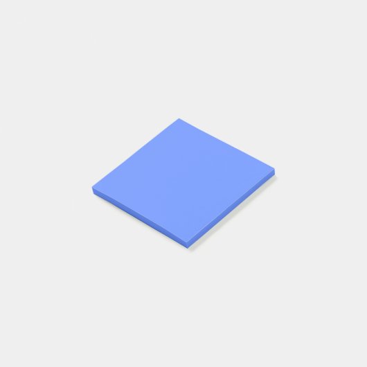 Korenbloemblauw effen  post-it® notes (Schuin)