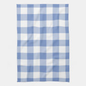 Korenbloemblauw Gingham Geruit Patroon Theedoek (Verticaal)