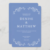 Korenbloemblauw Kaart (Voorkant / Achterkant)