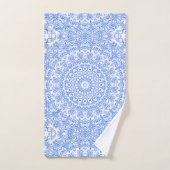 Korenbloemblauw Mandala Patroon Bad Handdoek (Handdoek)