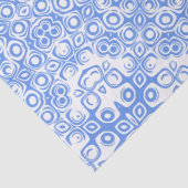 Korenbloemblauw Mandala Patroon Tissuepapier (Detail)