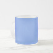 Korenbloemblauw Matglas Koffiemok (Voorkant links)