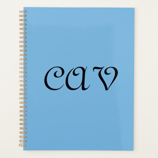 Korenbloemblauw  planner (Voorkant)