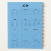 Korenbloemblauw  planner (Achterkant)