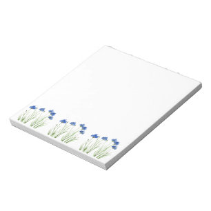 Korenbloemen Blauwe bloemen waterverf Wildflower Notitieblok