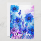 💍 Korenbloemen en Lavendel Bliss Bedankkaart (Voorkant)