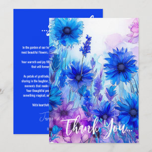 💍 Korenbloemen en Lavendel Bliss Bedankkaart