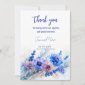 💍 Korenbloemen en Lavendel Bliss Bedankkaart (Voorkant)