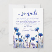 💍 Korenbloemen en Lavendel Bliss Bedankkaart (Achterkant)