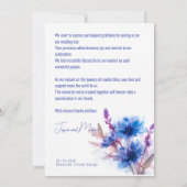 💍 Korenbloemen en Lavendel Bliss Bedankkaart (Achterkant)