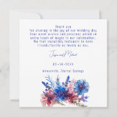 💍 Korenbloemen en Lavendel Bliss Bedankkaart (Achterkant)