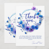 💍 Korenbloemen en Lavendel Bliss Bedankkaart (Voorkant / Achterkant)