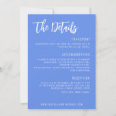 šKorenbloemen en Lavendel Bliss bruiloft Kaart (Achterkant)