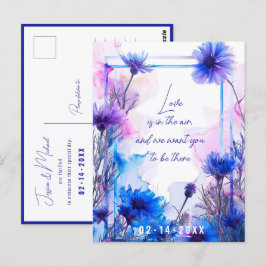 💍 Korenbloemen en Lavendel Elegantie Briefkaart