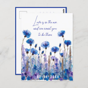 💍 Korenbloemen en Lavendel Elegantie Briefkaart