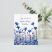 💍 Korenbloemen en Lavendel Elegantie Briefkaart (Staand voorkant)