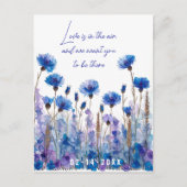 💍 Korenbloemen en Lavendel Elegantie Briefkaart (Voorkant)