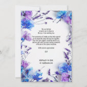 💍 Korenbloemen en Lavendel Elegantie Kaart (Achterkant)