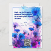 💍 Korenbloemen en Lavendel Elegantie Save The Date (Achterkant)