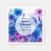 💍🪻 Korenbloemen en Lavendel Elegantie Servet (Voorkant)