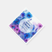 💍🪻 Korenbloemen en Lavendel Elegantie Servet (Hoek)