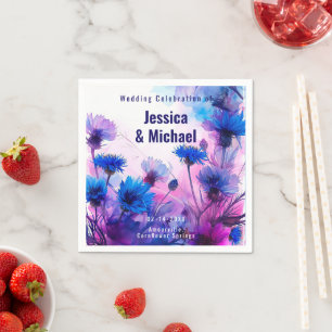 💍🪻 Korenbloemen en Lavendel Elegantie Servet