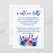Korenbloemen en Lavendel notitie op Gifts Enclosur Informatiekaartje (Voorkant / Achterkant)