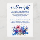 Korenbloemen en Lavendel notitie op Gifts Enclosur Informatiekaartje (Voorkant)