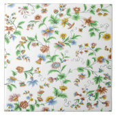  Korenbloemen Rozen & Sweet Peas Pattern Tegeltje (Voorkant)