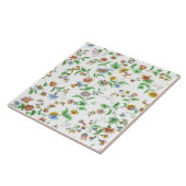  Korenbloemen Rozen & Sweet Peas Pattern Tegeltje (Zijkant)