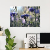 Korenbloemen Zomeravond Weide Poster (Thuiskantoor)