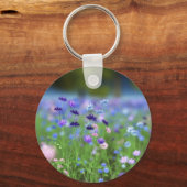 Korenbloosblauwe sleutelhanger (Voorkant)