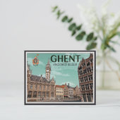 Korenmarkt - Gent Briefkaart (Staand voorkant)