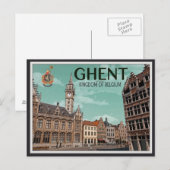 Korenmarkt - Gent Briefkaart (Voorkant / Achterkant)