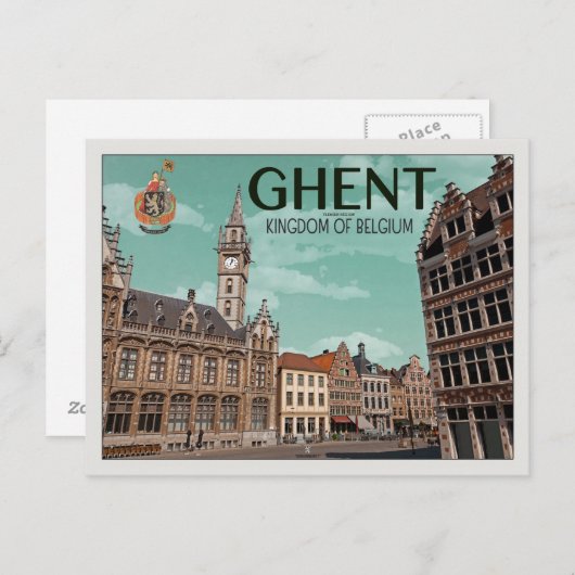 Korenmarkt - Gent Briefkaart (Voorkant / Achterkant)
