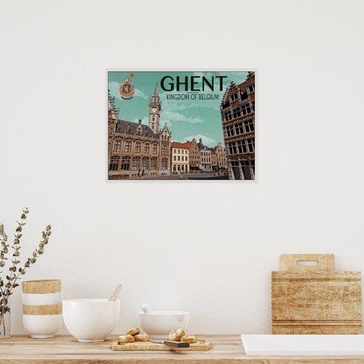 Korenmarkt - Gent Poster (Keuken)