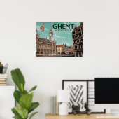 Korenmarkt - Gent Poster (Thuiskantoor)